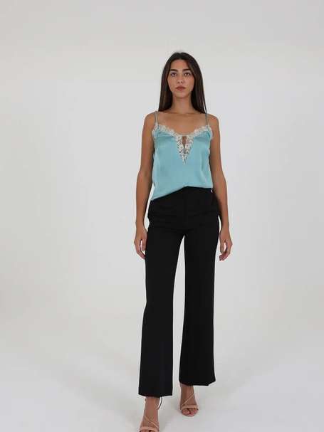 Straight-Leg Pants With Side Buttons by One53 | Lemonade