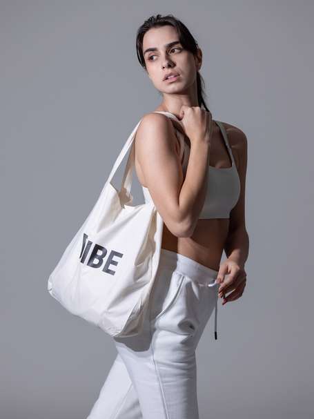 White designer clearance tote