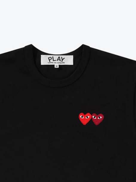 トップス PLAY COMME des GARCONS Black Heart T Comme des Garcons Play Black Heart T-shirt White - US