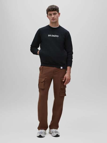 Trunk Aspesi Silenzio Long Sleeved T-Shirt in Navy by Aspesi