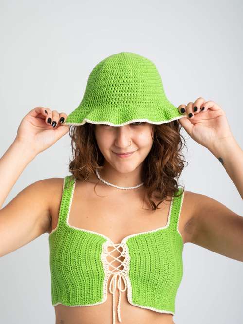oll kyoto Emma crochet bustier コットンビスチェ oll kyoto Emma crochet bustier コットンビスチェ