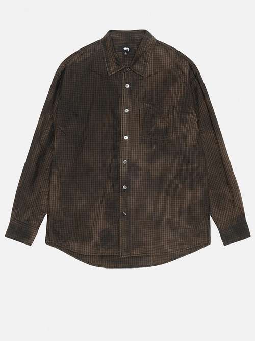トップス STUSSY CLASSIC LS SHIRT SPRAYED Classic LS Shirt Sprayed by Stussy | lemonade fashion by