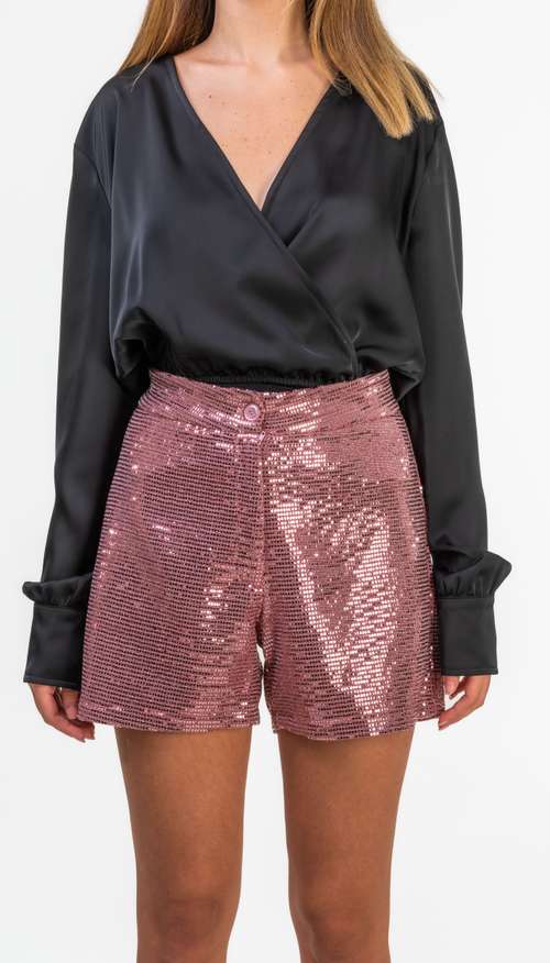 Pink Sequin Shorts by One53 | LEMONADE FASHION