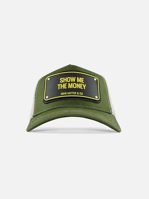 Show Me The Money Rubber Cap in Green And White by John  display picture 2