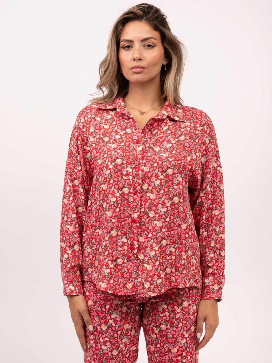 Floral Shirt in Red by UJAI | LEMONADE FASHION