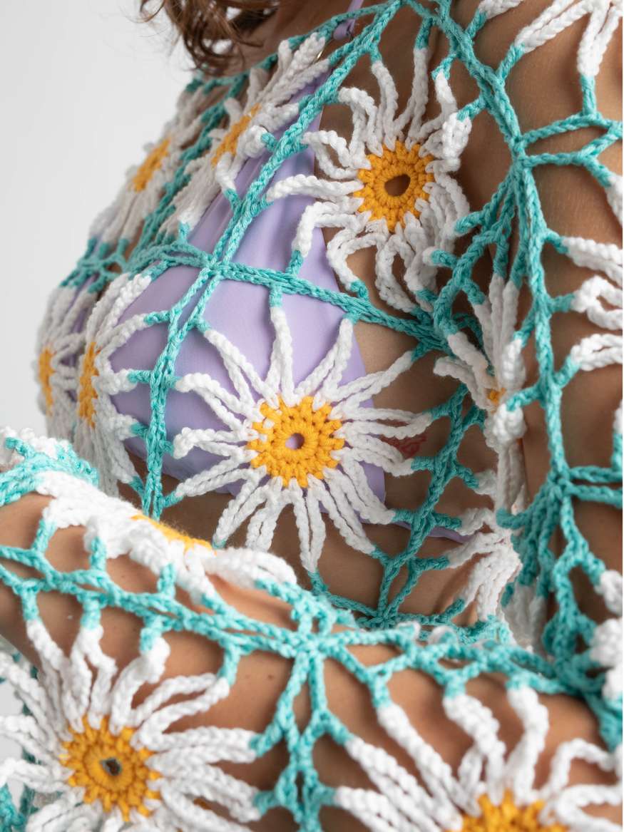crochet flowers for dress The Flower Child Crochet Dress Pattern. Instant Download!