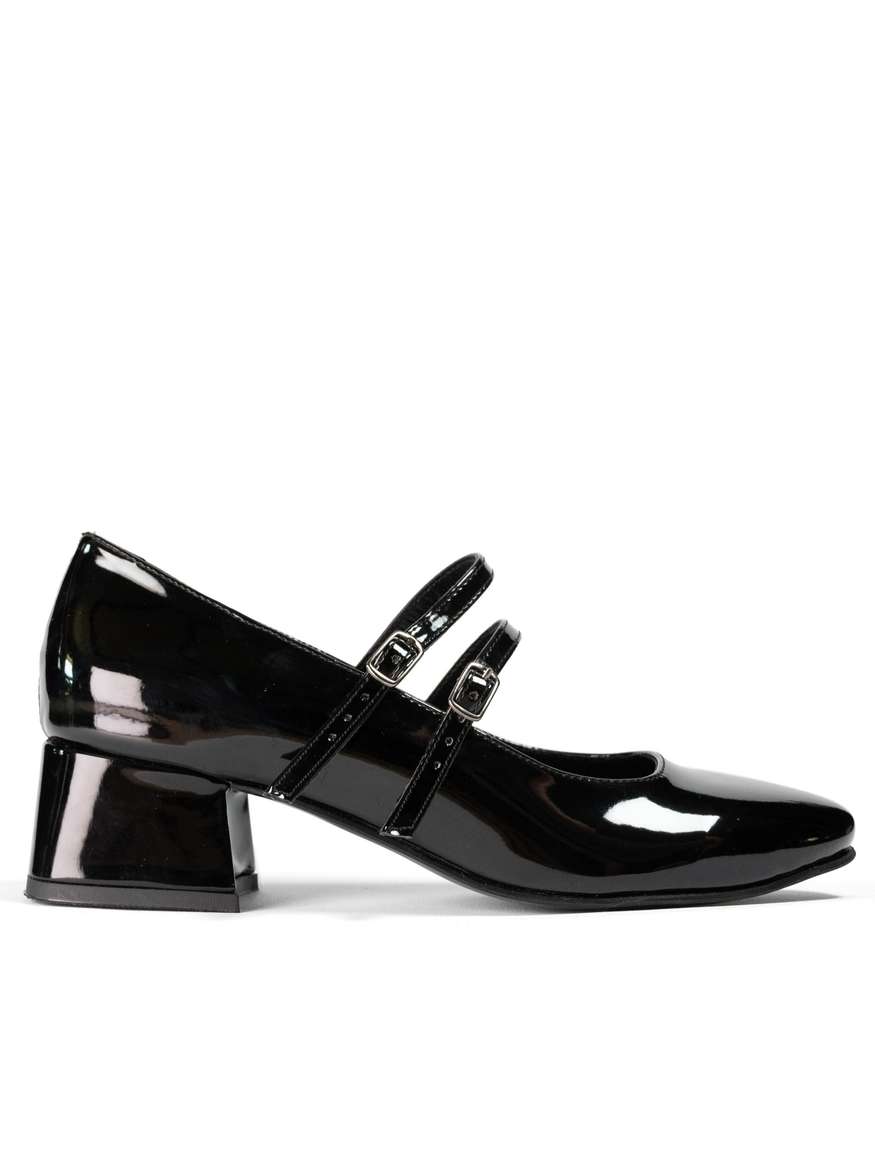 Mary Jane T-strap Heels in Black by Zinnia | LEMONADE FASHION