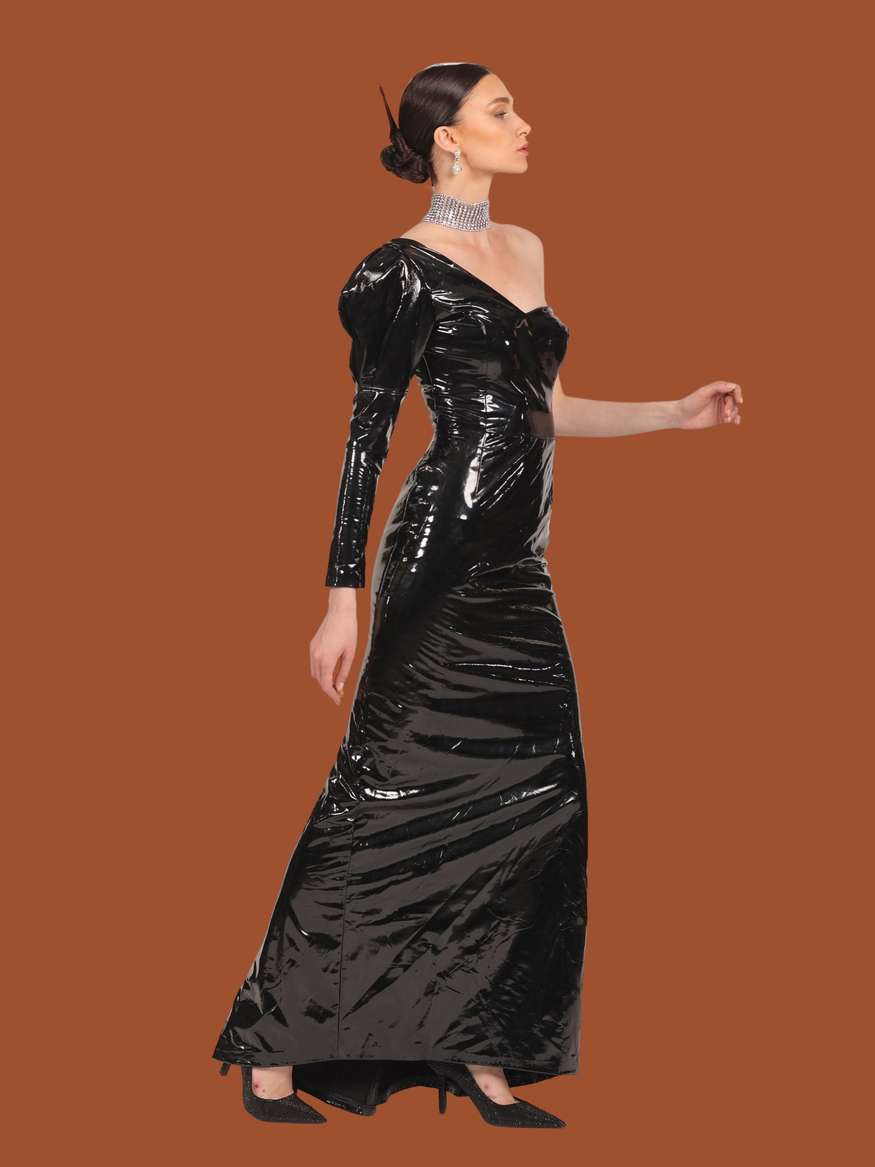 PIPP | Night Empress Latex Dress in Black by Dirty Mind | Lemonade Fashion  by Dirty Mind