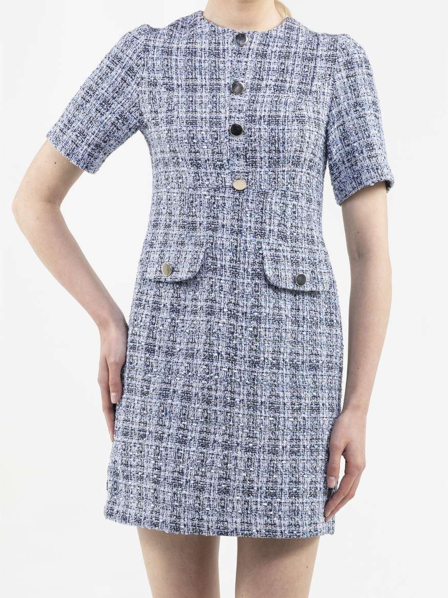 Lumignon original Blue tweed dress ブラック Lumignon original Blue tweed dress ブラック