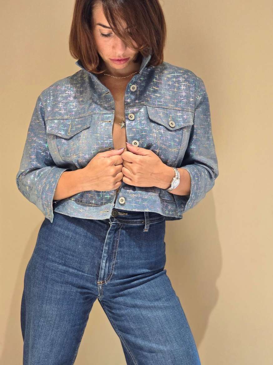 Mini jeans jacket best sale