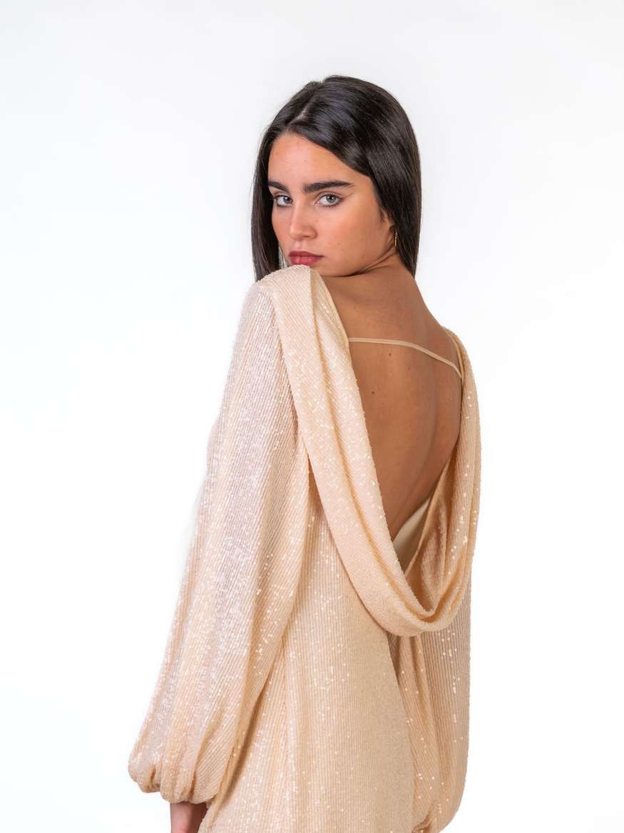 beginning boutique slip dress Manhattan Slip Formal Dress Champagne