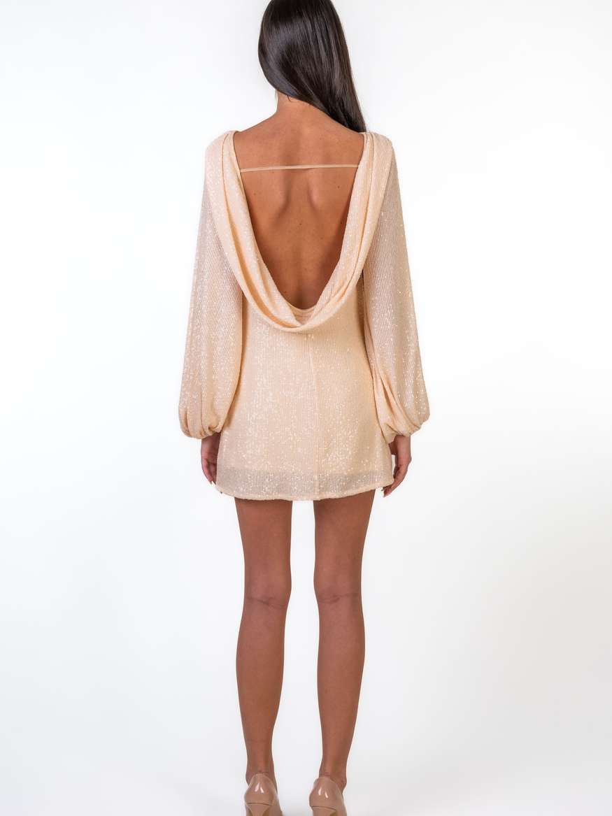 PIPP | Beige Sequin Dress by One53
