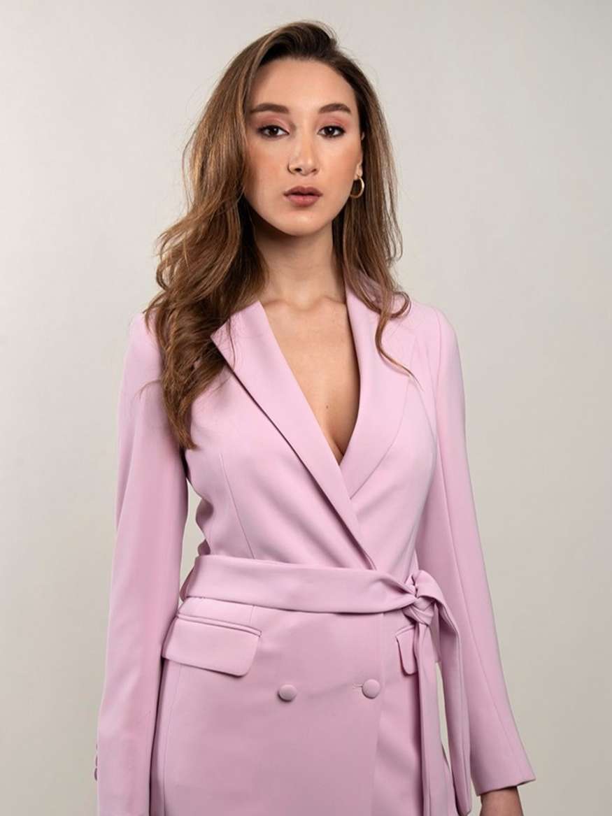 Light pink blazer dress hotsell