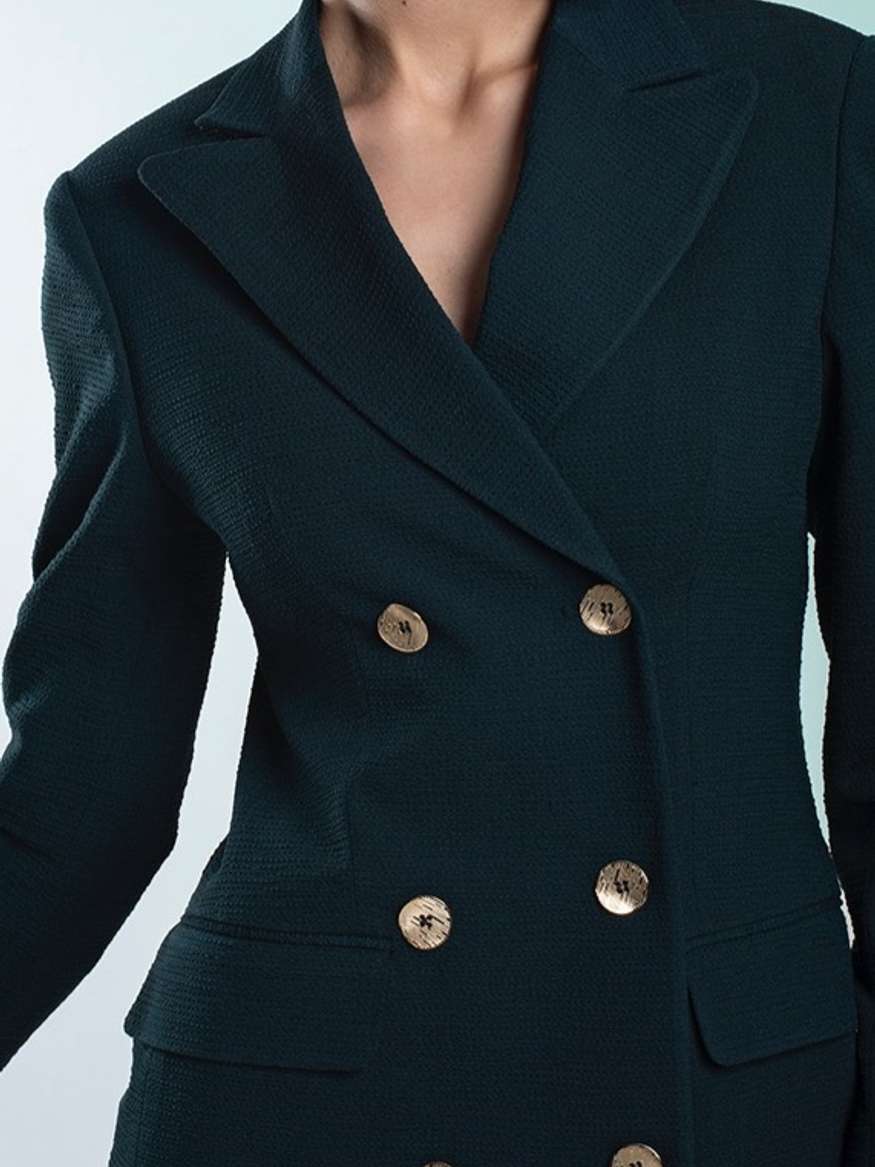 PIPP | Dark Green Double-Breasted Blazer Dress by ZED | LEMONADE FASHION by ZED PIPP | Dark Green Double-Breasted Blazer Dress by ZED | LEMONADE FASHION by ZED