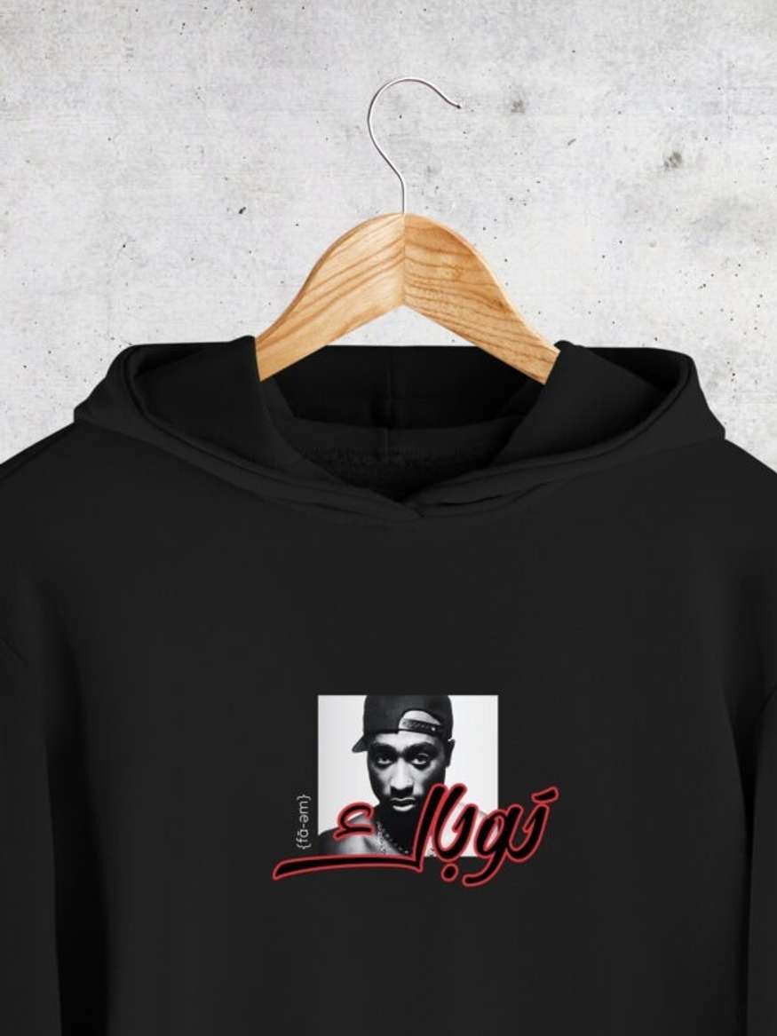 Tupac Hoodie in Black by Faem Streetwear LEMONADE FASHION