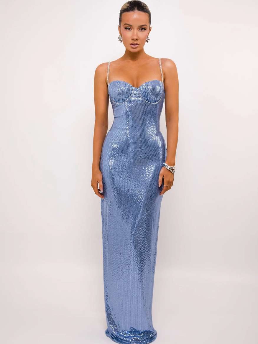 blue label dress SGNTR the Label